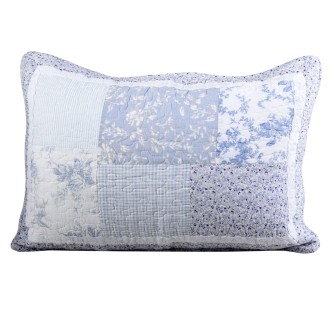 COZY PATCHWORK CUSHION LAVENDER