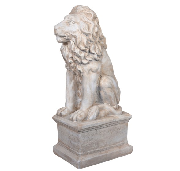 LION OF FLORENCE ALABASTER SENTINEL