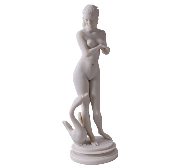 THE SWAN ENIGMA ALABASTER STATUE