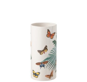 DOLOMITE BUTTERFLIES PAINTED VASE SMALL