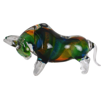 MURANO GLASSWORKS FOREST BULL MURANO GLASSWORKS FOREST BULL