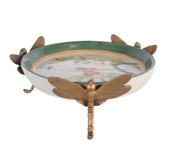 VIENNA SECESSION DRAGONFLY PLATE