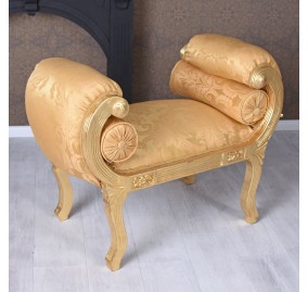 MODERN BAROQUE VOLUTE OTTOMAN