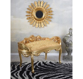 MODERN BAROQUE POLSTERED BENCH