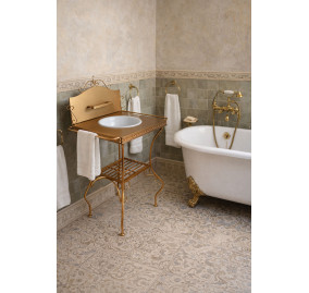 FRENCH BROCANTE GOLDEN WASHING TABLE