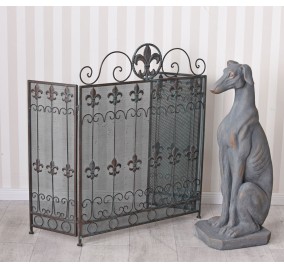 FLEUR DE LIS FIREPLACE PROTECTION