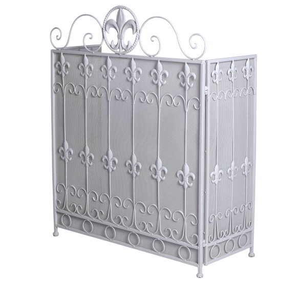 FLEUR DE LIS FIREPLACE PROTECTION