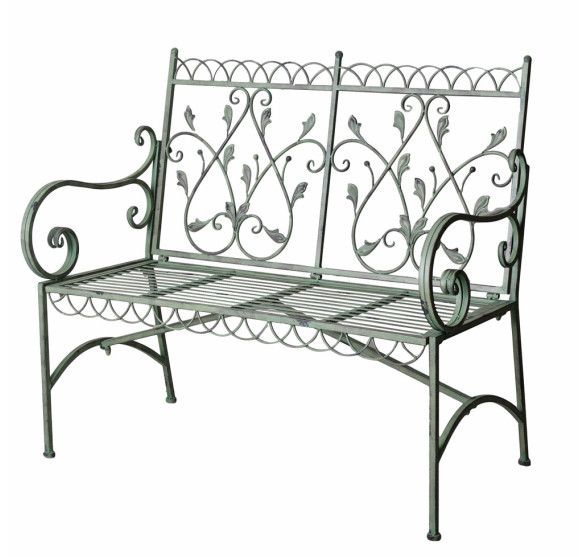 VIEUX JARDIN PROVENCAL IRON BENCH