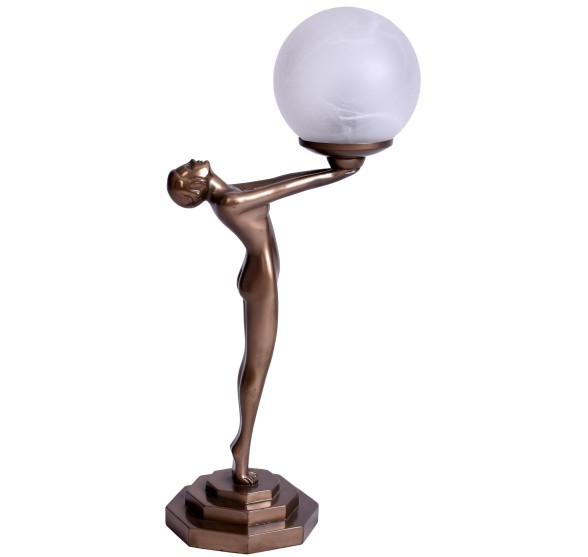 GLOBES OF METROPOLIS FEMALE LAMP