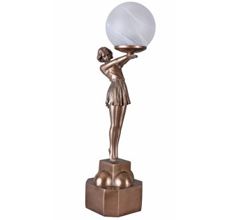GLOBES OF METROPOLIS FEMALE LAMP