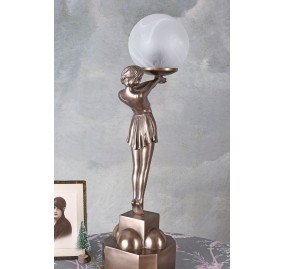 GLOBES OF METROPOLIS FEMALE LAMP