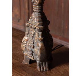 PRIME MINISTER HAND CARVED LAMP