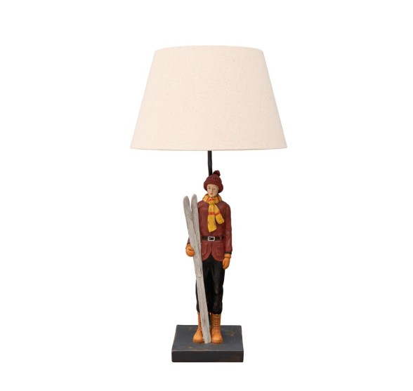 VERBIER CHALET SNOW RIDER TABLE LAMP