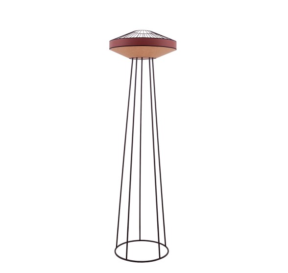 UNIDENTIFIED FLYING OBJECT FLOOR LAMP EARTHY