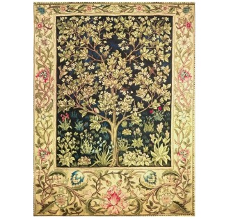 THE TREE OF LIFE TAPESTRY IVORY