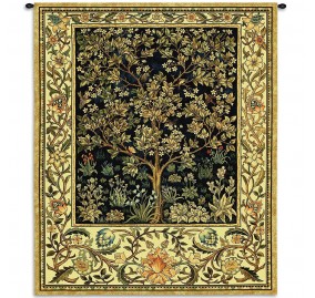 THE TREE OF LIFE TAPESTRY SAPPHIRE
