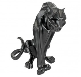 LUXURY BLACK PANTHER STATUE   